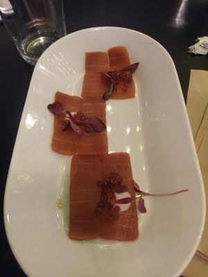 Salmon at Unity Diner in East London