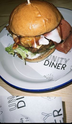   at Unity Diner in East London
