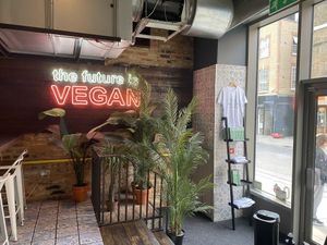 Interior / entrance  at Unity Diner in East London