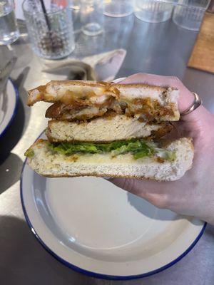 Chicken sandwich   at Unity Diner in East London