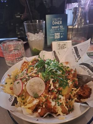 Kebab dirty fries at Unity Diner in East London