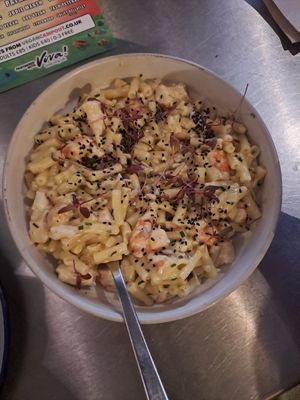 Lobster mac and cheese at Unity Diner in East London