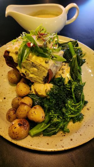 Fillet mignon with peppercorn sauce at Unity Diner in East London