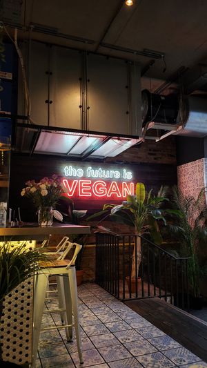 Entrance area at Unity Diner in East London