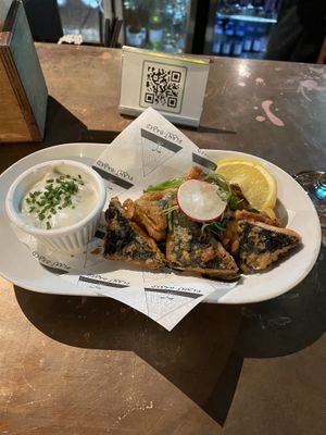 Tofish bites  at Unity Diner in East London