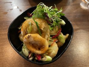 calamari  at Unity Diner in East London