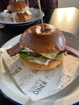 Bacon Cheese Burger  at Unity Diner in East London