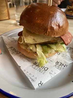 VFC Chikn Burger   at Unity Diner in East London