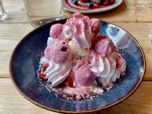 Eton mess  at Unity Diner in East London