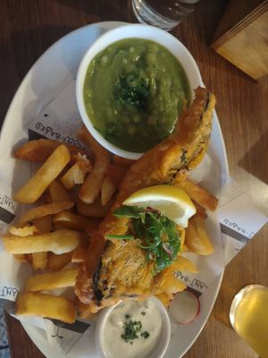 Tofish and chips at Unity Diner in East London