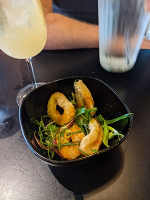 Vegan calamari at Unity Diner in East London