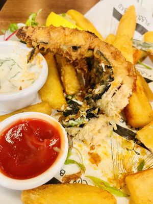 Flaky tofish!  at Unity Diner in East London