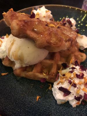 Waffles ❤️  at Unity Diner in East London