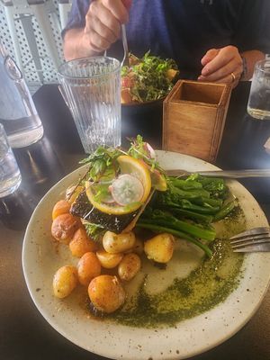 Pan seared cod at Unity Diner in East London
