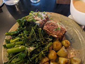 Vegan 3D printed meat at Unity Diner in East London