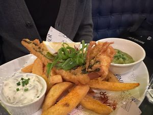 Tofish & Chips  at Unity Diner in East London