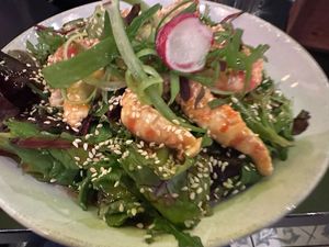 Prawn Saladd  at Unity Diner in East London