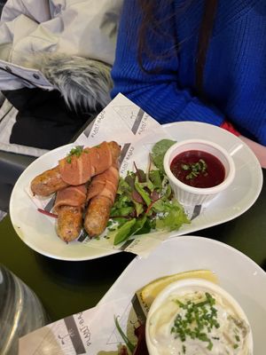 Pigs in Blankett  at Unity Diner in East London