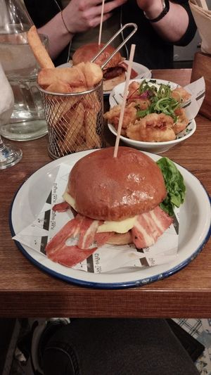 Burger close up #Veganuary at Unity Diner in East London
