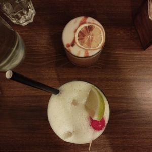 Pina colada and whiskey sour #Veganuary at Unity Diner in East London