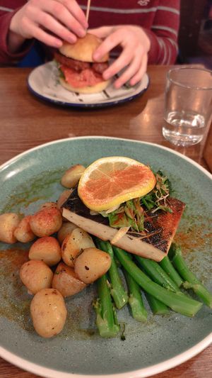 Vegan cod at Unity Diner in East London