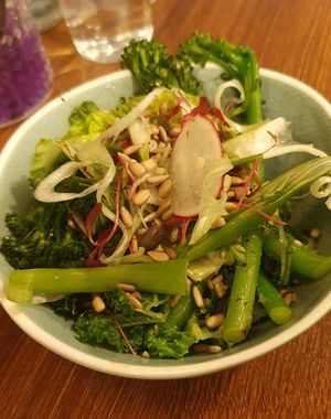 Garlic Greens at Unity Diner in East London