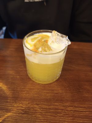 Whisky sour at Unity Diner in East London