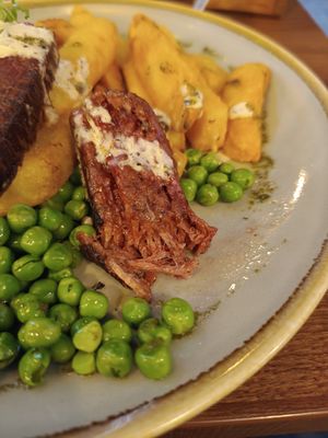 Steak at Unity Diner in East London