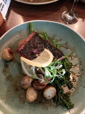 Pan seared cod at Unity Diner in East London