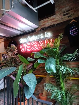 View from front door at Unity Diner in East London