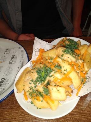 Cheezy fries at Unity Diner in East London