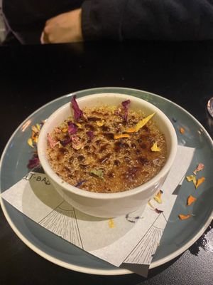 Vegan Creme Brule   at Unity Diner in East London