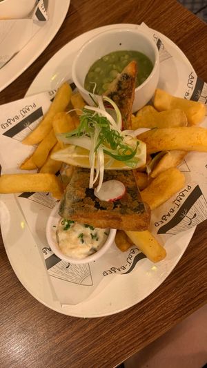 Tofish and chips at Unity Diner in East London