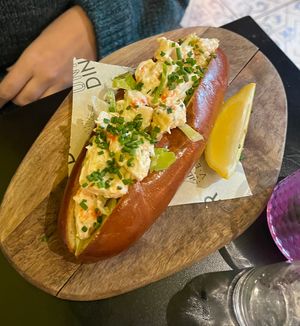 Lobster roll  at Unity Diner in East London