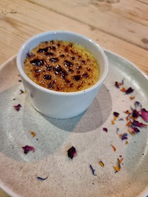 The dreamy creamy créme brûlée at Unity Diner in East London