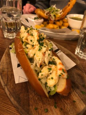 Lobster roll at Unity Diner in East London