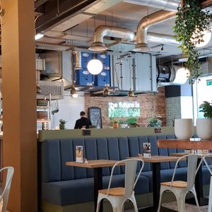 The place. "The future is vegan" 💚 at Unity Diner in East London