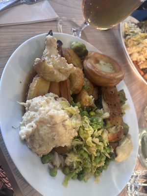 Roast dinner   at Unity Diner in East London
