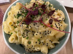 Lobster mac and cheese at Unity Diner in East London