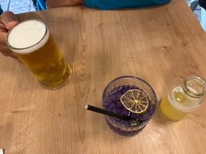 Lager and I think this was Piers Morgans tears. at Unity Diner in East London