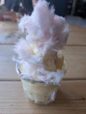 Tropical fireworks sundae at Unity Diner in East London