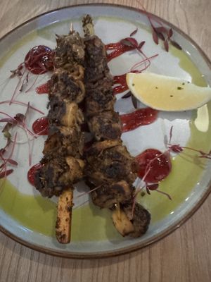 Mushrooms Skewers  at Unity Diner in East London
