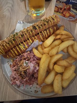 New York Hot Dog  at Unity Diner in East London