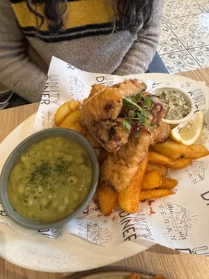 No Fish and Chips  at Unity Diner in East London