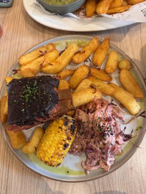 Açai BBQ Ribs  at Unity Diner in East London