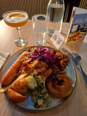 Sunday carvery at Unity Diner in East London