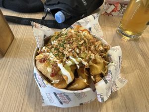 Döner loaded chips  at Unity Diner in East London