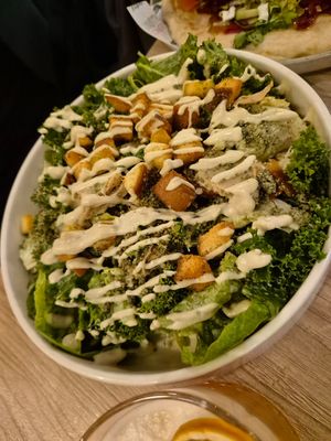 Cesar salad at Unity Diner in East London