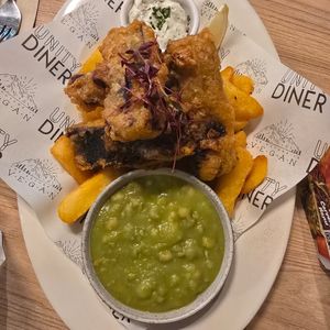 Tofish & Chips at Unity Diner in East London