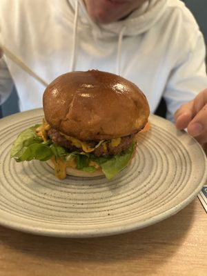 unity burger  at Unity Diner in East London